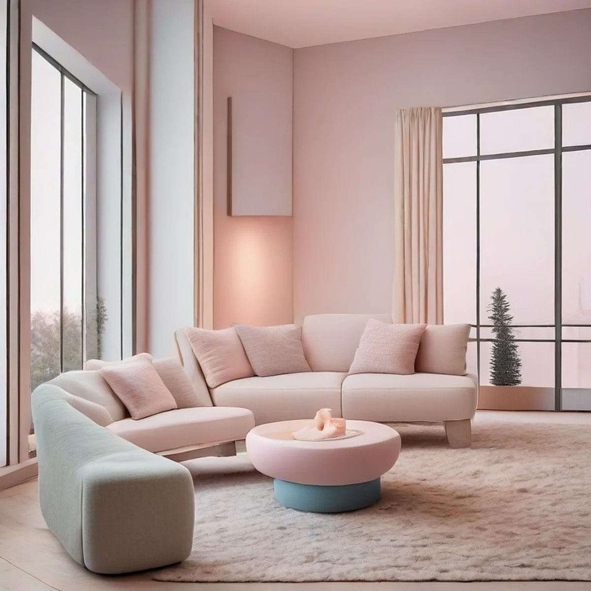 Ambiance chaleureuse d'un intérieur prêt pour un vlog